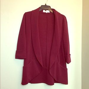 Burgundy Blazer